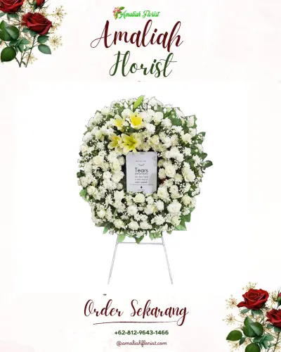 Krans Bunga Duka Cita di Kunir Lor